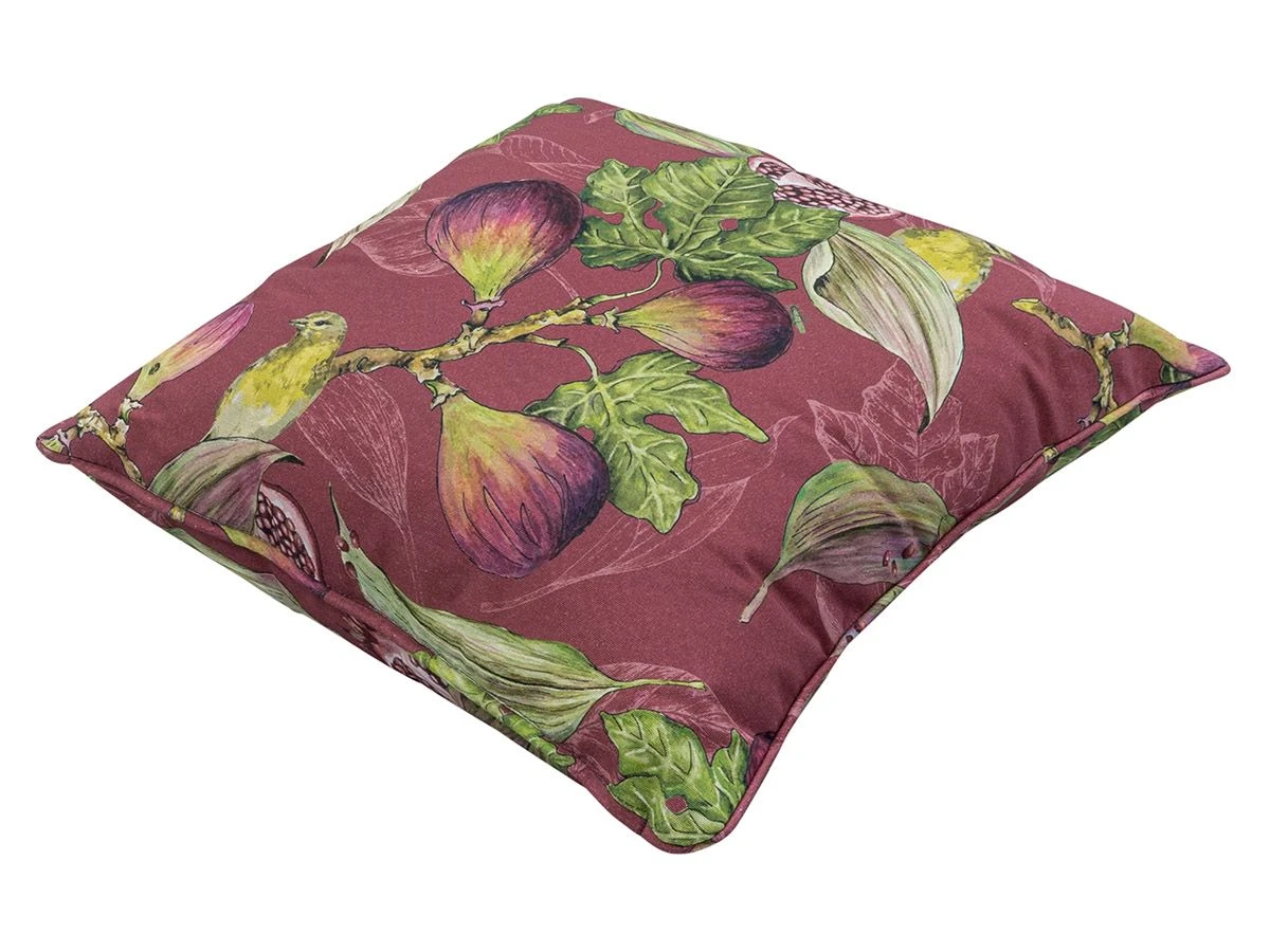 Madison Jasmijn Bordeaux 50 X 50 Sierkussen 4 Madison Jasmijn Bordeaux 50 X 50 Sierkussen - Afbeelding 2