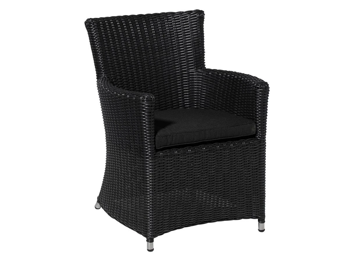 Madison Rib Black Wicker York Zitkussen 4 Madison Rib Black Wicker York Zitkussen - Afbeelding 2