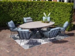 Outdoor Feelings Edson Carbon Black Light Teak 220 X 115 Tuintafel -Tuin & Buiten Shop outdoor feelings edson carbon black 220x115 tuintafel 3 ecommerce 395c
