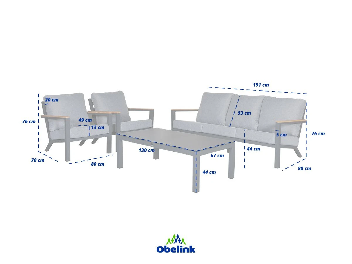 Outdoor Feelings Polaris Antraciet Loungeset 12 Outdoor Feelings Polaris Antraciet Loungeset - Afbeelding 10