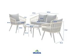 Outdoor Feelings Virginia Loungeset -Tuin & Buiten Shop virginia afmetingen ecommerce ab62